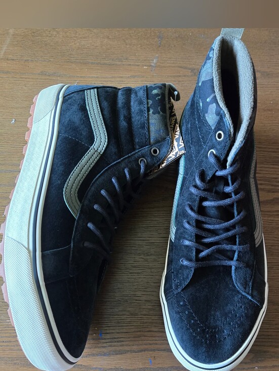 Vans Other - Vans Sk8 Hi Mte 1 Men Size 13 Rain Camo Black White 072026
